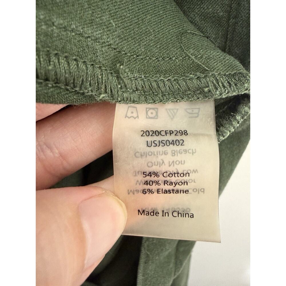 Universal Standard Kate Stretch Cotton Cargo Button Jumpsuit Green Size XL - Picture 4 of 8